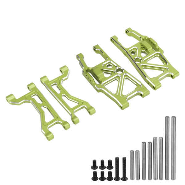 Alumiiniseos Etu- ja Taka-ylä- ja -alasuspensiovarret Traxxas 1/10 MAXX 2.0 RC-autolle Vihreä