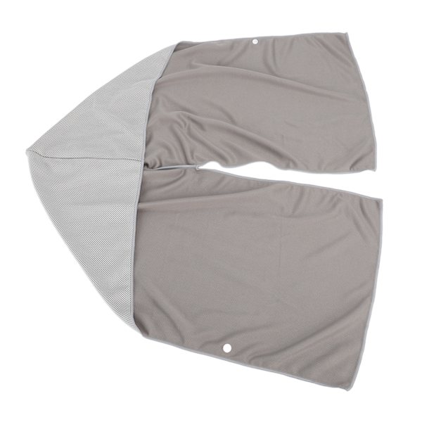 Quick Dry Grey Cooling Hoodie Handdukar med U-form för solskydd och sport