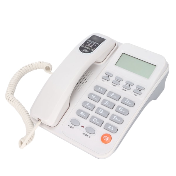 KXT2026CID Kontortelefon Kontor Hotel Hjem Fastnetsupport 24 ringetoner (hvid)