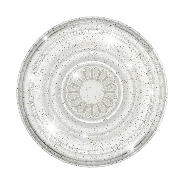 PopSockets Avtakbart grep med stativfunksjon Klart Glitter Sølv Silver, Translucent 20