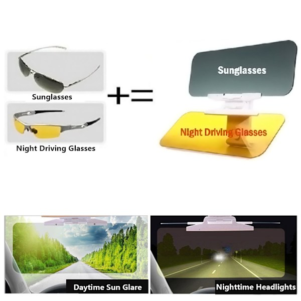 Sunshade Bilglasögon - Anti-glare Visir Extender