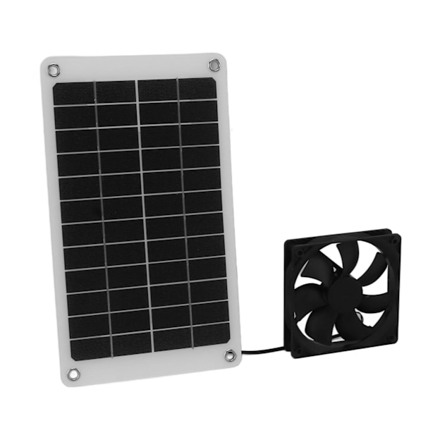 Vedenkestävä 10W 12V aurinkopaneeli tuuletin kana- ja eläintaloille