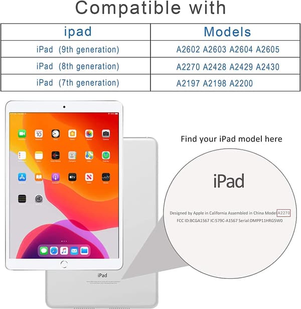 Fodral för iPad 10.2\" [7:e generationen 2019 & 8:e generationen 2020] [Hörnskydd][SZ]