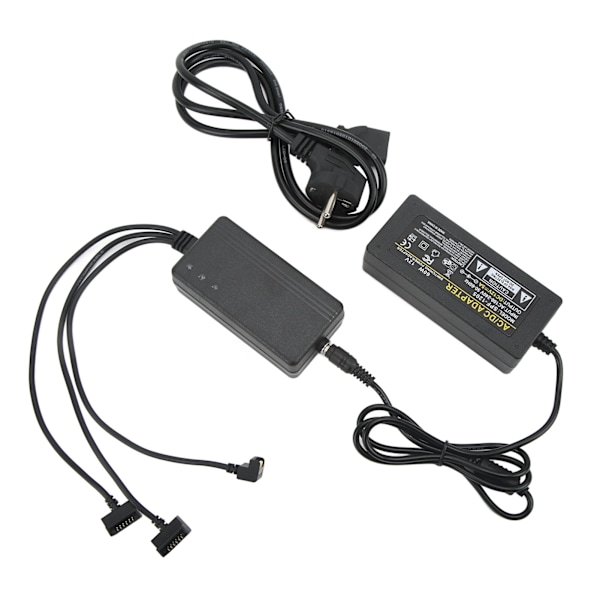 3-i-1 Batteriladdare Fyrfaldig Skydd Dubbel Användning Intelligent Multi Batteriladdare för DJI EU-kontakt 100‑240V