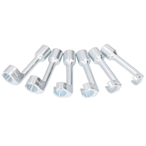 Polttoaineletkun irrotustyökalu - 6 kpl L-tyypin suutinlinjan hylsysarja, 1/2 tuuman Dr 12 14 16 17 18 19mm