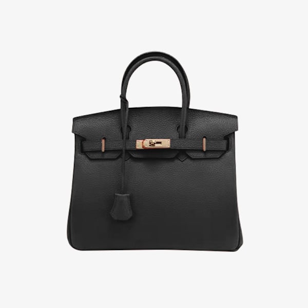 Platina Musta Suuri Olkalaukku 30x16x23cm Täydellinen Lahja Naisille Black/30