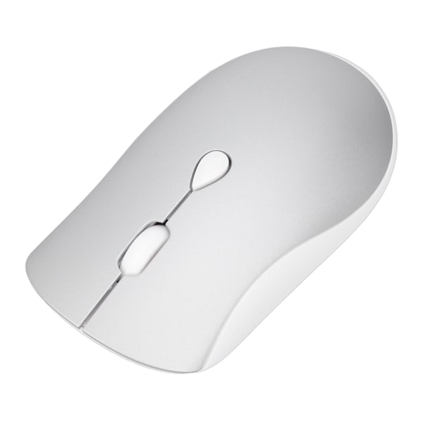 2,4G Trådløs Bærbar Optisk Mus 3 Niveauer DPI Genopladelig Tynd Lydløs Mus med USB-Modtager til Notebook PC Laptop Sølv