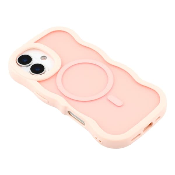 iPhone 17 Deksel MagSafe Wavy Matt Lys Rosa 53