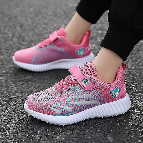 Piger Sneakers Åndbare Børneløbesko Mode Sportssko 3A8097