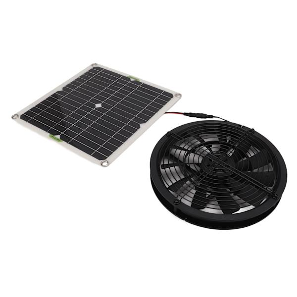 Soldrevet 10-tommers ventilator til autocamper, yacht, drivhus, badeværelse