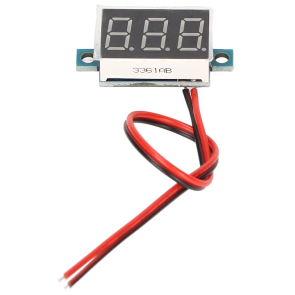 DC 4‑40V DIY Digital Voltmeter Stabil Hög Mätnoggrannhet Standardstorlek LED Digital Spänningsmätare Panel Röd