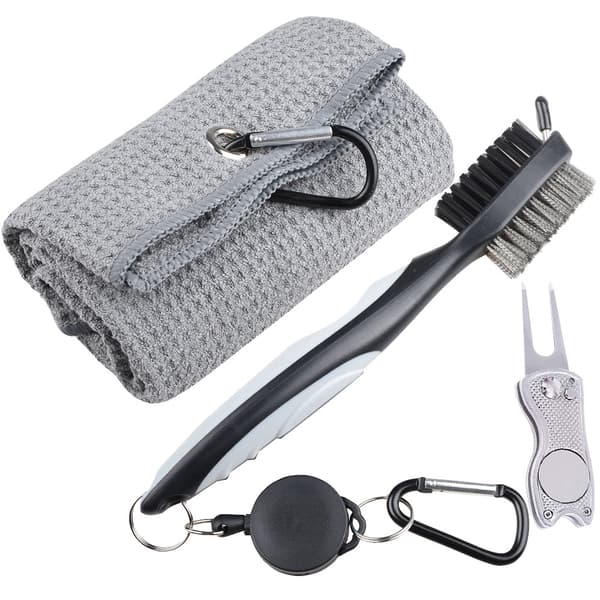 Mikrofiber vaffelmønstret golftowel | Rengøringsbørste | Sammenfoldelig