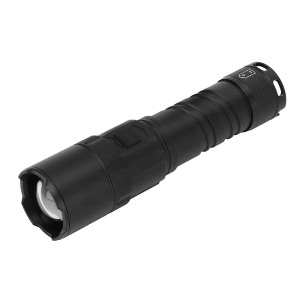Camping Flashlight Outdoor LED Flashlight USB Charging Ultra Bright Aluminum with Power Display Adjustable Light Focus