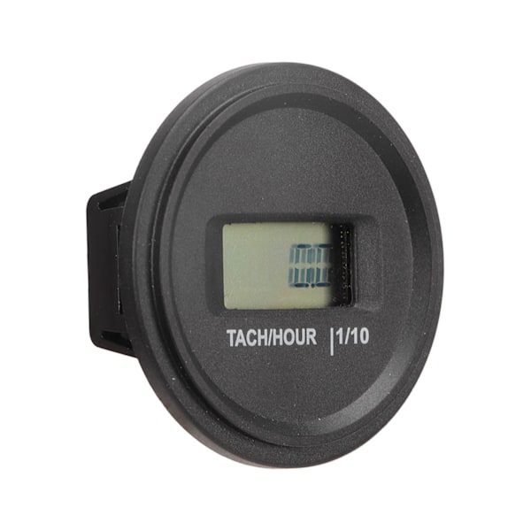 Tachotimmarmätare LCD-display Rund Hög Noggrannhet RPM Timmätare för Motorcykel ATV Utombordare Generator Gräsklippare