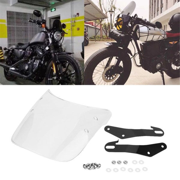 Transparent motorcykel vindruta strålkastarskydd - Förbättrat vindskydd