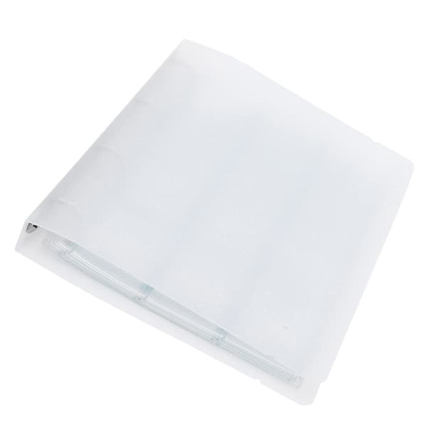 Transparent Binder Foto Organizer Mærke Opbevaringsbog Perforeret Ring Samlemappe 6 Sider Shell 12 Hul Inderside