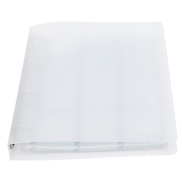 Transparent Binder Foto Organizer Mærke Opbevaringsbog Perforeret Ring Samlemappe 6 Sider Shell 12 Hul Inderside