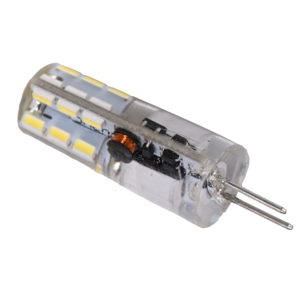 G4 24LED-lamppu 2W 200LM Bi Pin -valo Ei himmennettävissä Kandelaaberiin AC DC 12V (kylmä valkoinen 6000-6500K)