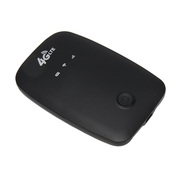 4G LTE Mobil WiFi Låst op 2100mAh Batteri Højhastigheds Bærbar Rejse Hotspot Mini Router med SIM-kortslot Sort EU-version