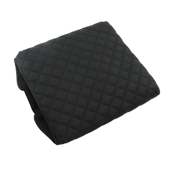 Ford 2015-2020 svart syntetiskt läder Bil Center Console Lock Armstöd Säte Box Cover Byte