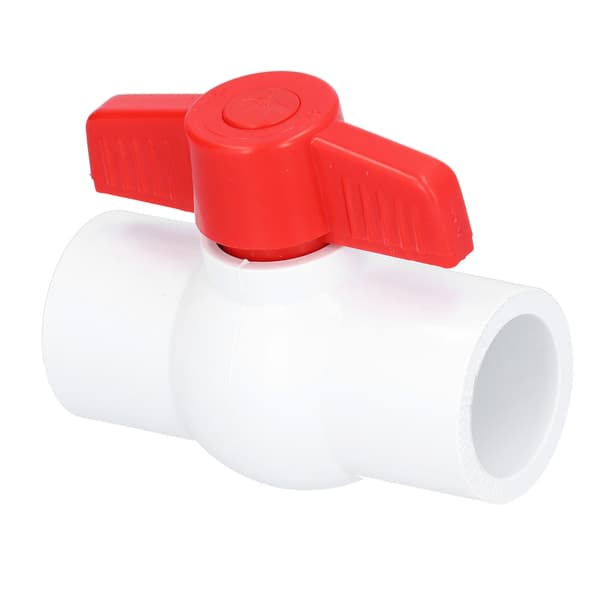PVC Kuleventil Stengeventil med T-håndtak Hagevanning Rørleggerarbeid Rørfittings (DN15)