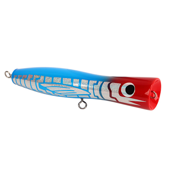 Houkutteleva heijastava Basswood Popper -uistin - 7.1in 3oz