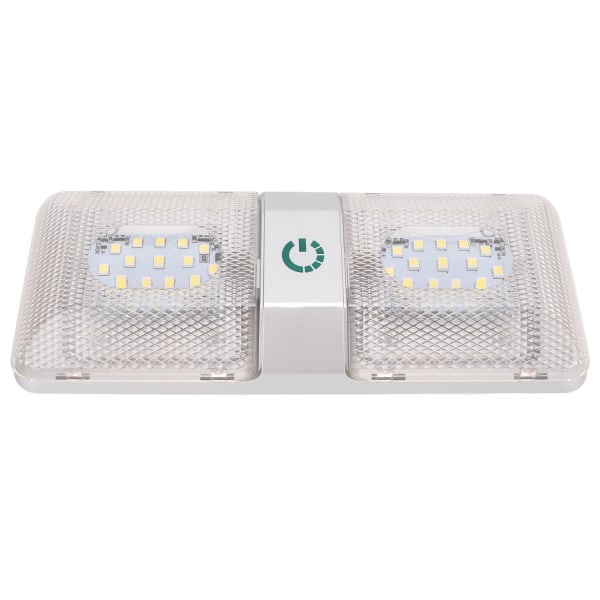 48 LED RV-tak dobbel leselampe - Vanntett og justerbar for bobiler og tilhengere