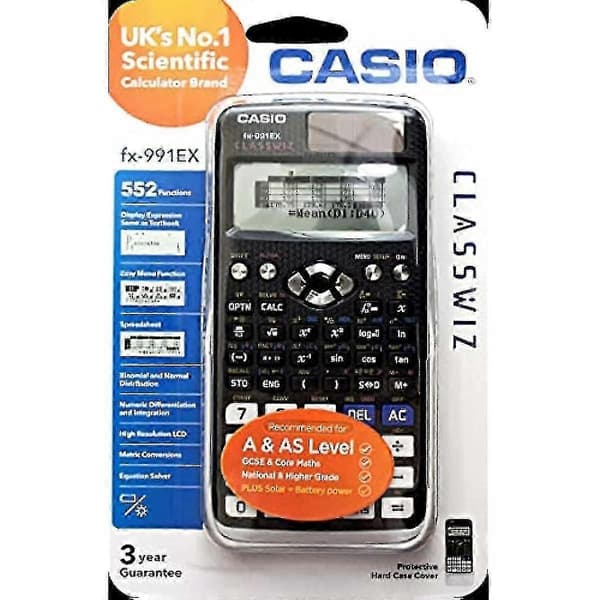 【SZ】Casio Fx-991ex Avanceret Ingeniørvidenskabelig Lommeregner (Version) Sort