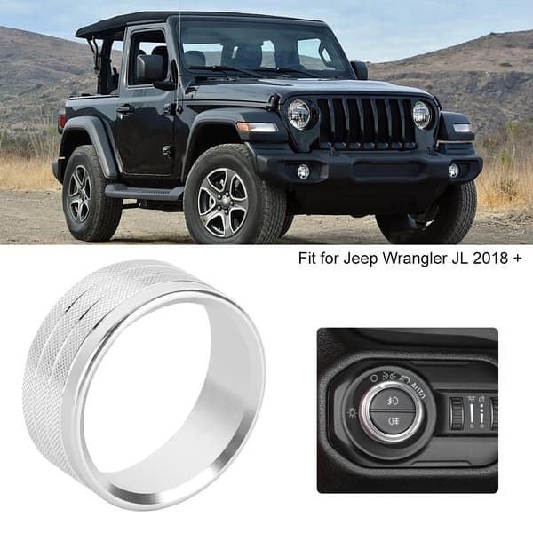 Bilfrontlys Bryterknapp Dekselring Passer til Jeep Wrangler JL 2018 +