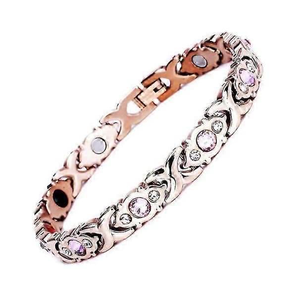 Magnetterapi klimakteriearmband för kvinnor Rose Gold