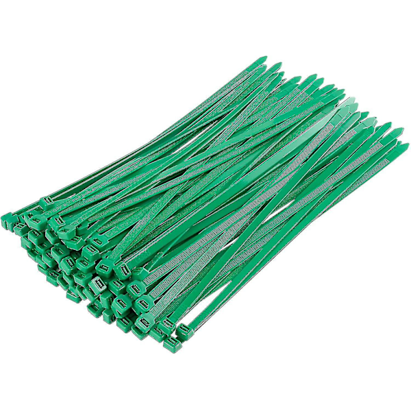 Premium Nylon Zip Ties, 370mm X 4.8mm, Pack of 100, Heavy Duty 300mmx7.6mm Green