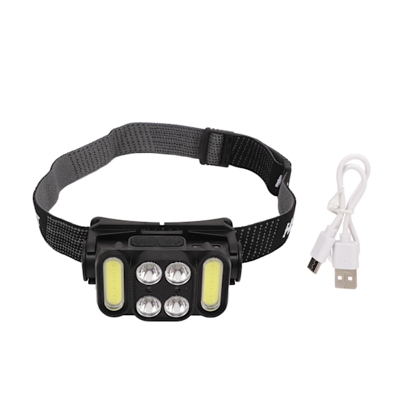 Hodelykt K362 COB Flomlys Lett USB Oppladbar Induktiv Hodelykt for Sykling Fiske Camping