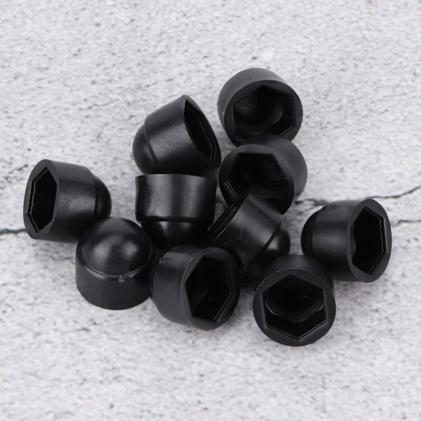 10 st 15mm/0.59in M8 Plast Hexskruvar Muttrar Huvudskydd Tillbehör