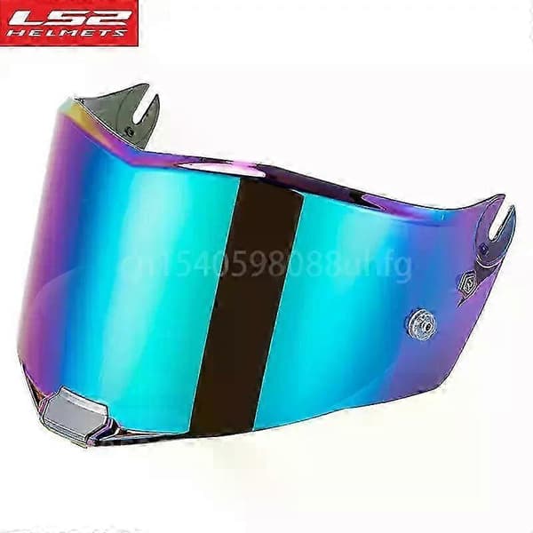 Original LS2 THUNDER Motorcykelhjälmvisir LS2 FF805 Transparent Krom Röd Extra Visir