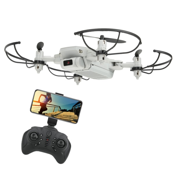 Mini Folding Drone High Definition Kamera Professionelt WIFI RC Drone QuadcopterHvid 4K