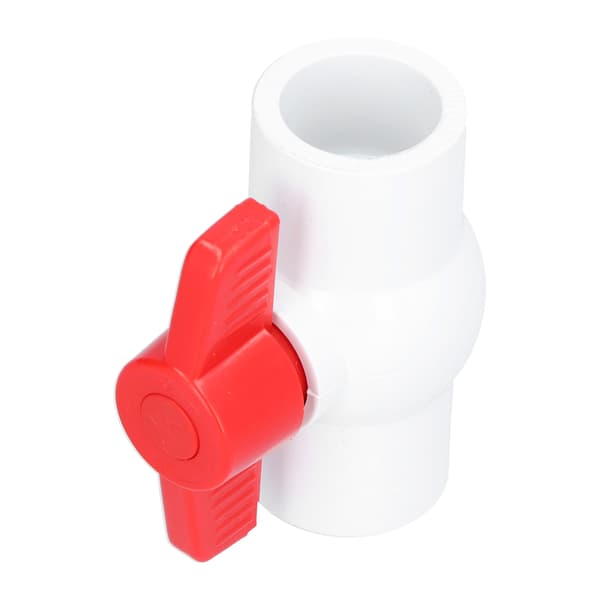 PVC Kuleventil Stengeventil med T-håndtak Hagevanning Rørleggerarbeid Rørfittings (DN15)