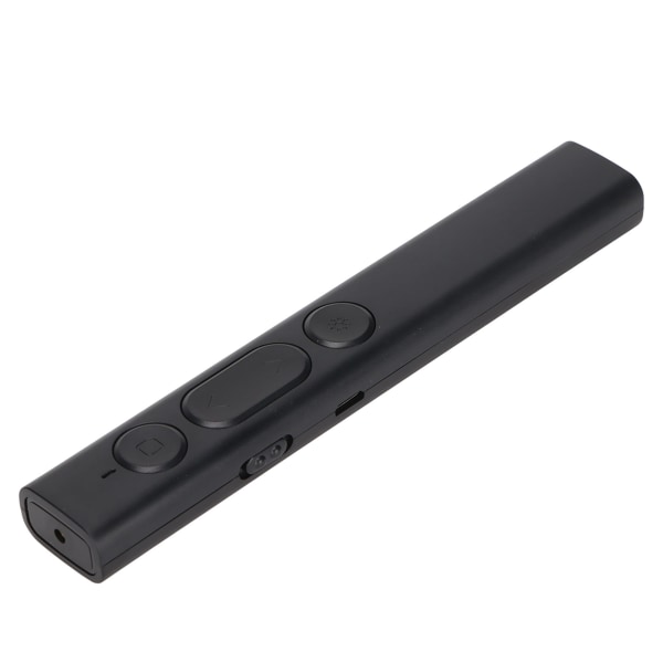 Præsentation Clicker Lithium Batteri Opladning USB Ergonomisk design Lav stråling 2,4G High Sensitivity Chip PointerBlack