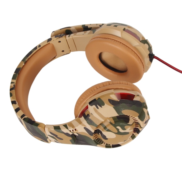 Gaming Headset Dobbelt 3,5 mm Lydstyrkejusterbart Gaming Over-Ear Headset med Mic til PC Bærbar til PS4 til Xbox One