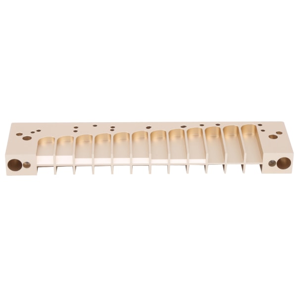 Harmonica Comb 12-hullers kromatisk skala til HOHNER 270D Original 270 LA12 TOOTS Reed PlateGold