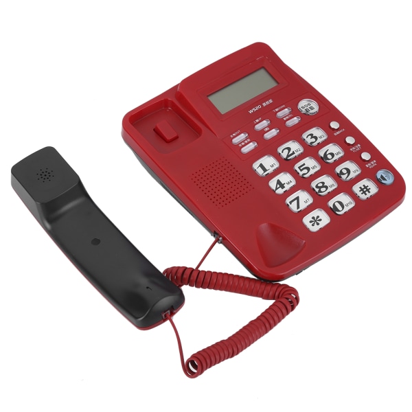 W520 Opkaldsidentifikation Telefon Håndfrit opkald til Office Home Family BusinessRed