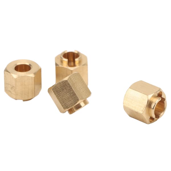 4 stk RC Nav Adapter Hex Messing for Traxxas for TRX4M 1/18 Scale Crawler Bil Tilbehør 6mm