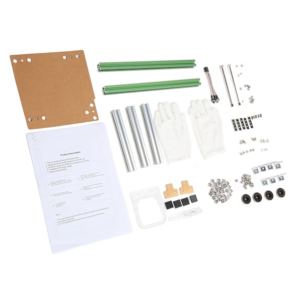 ITX Dator Öppet Chassifäste Bra Värmeavledning Delad Hårdvaru Struktur Aluminiumlegering DIY Bar Ram för Hem Grön Silver
