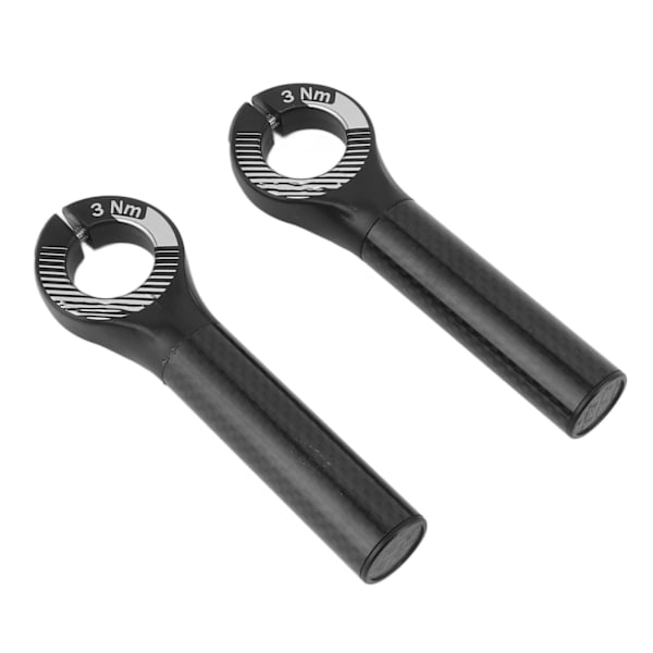 Styrgreb i kulfiber med stangender til 22,2 mm diameter mountainbike - sort