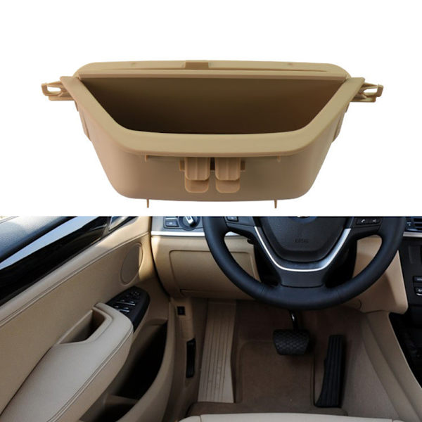 Vänster främre innerdörrhandtag drar plastförarens sida dörrarmstödslock för X3 X4 F25 F26 Beige