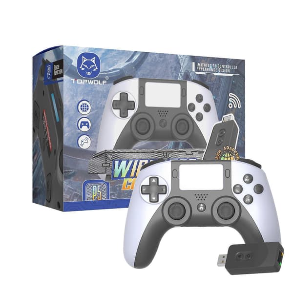 Til PS5/ PS4/PC Trådløs WIFI Controller Bluetooth DualSense Gamepad Joysticks Purple Red DualSense (Purple Red)