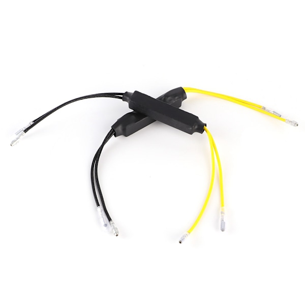2 st DC12V 21W LED Motorcykel Dekoder Felfri Lastmotstånd för Blinkers