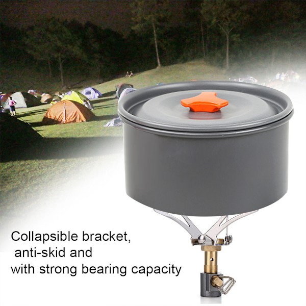 Bærbar Mini Udendørs Foldbar Holdbar Metal Camping Gas Komfur Brænder