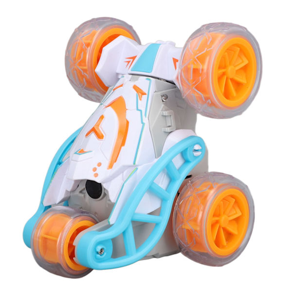 Multifunktionell stuntbilleksak - Fjärrkontroll, Spray, Musik, Belysning - Barnpresent (orange)