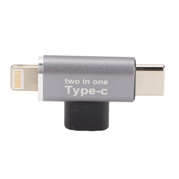 2 i 1 TypeC hona till mikrohane-adapter för IPhone TypeC Mobiltelefon Upgarde-tillbehör (för IPhone TypeC-gränssnitt)