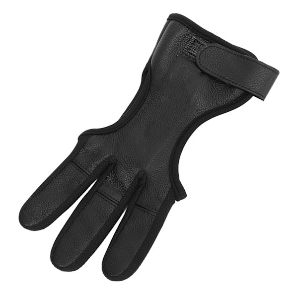 Bueskydningshandsker til Recurve Compound Bow - Hjortelæder, 3 Finger, Beskyttelseshandske